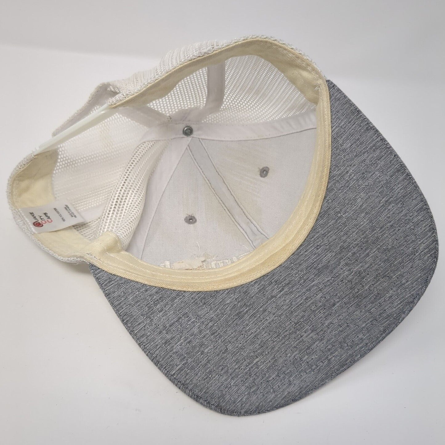 Simplot Grower Solutions Snapback Trucker Hat Gray Mesh Back Quake City Caps