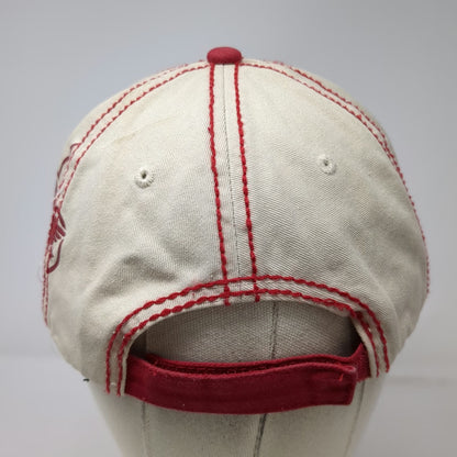 Red Boy Scouts of America BSA Baseball Cap One Size Distressed Strapback Hat