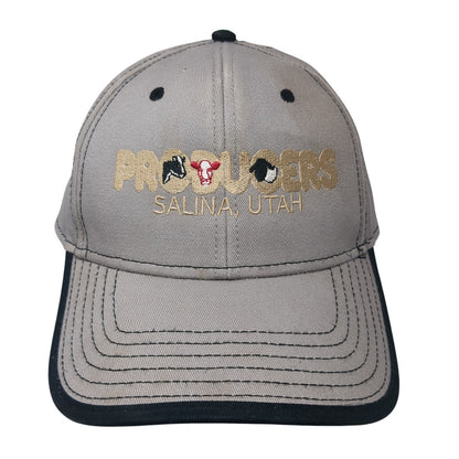 Producers Salina Utah Strapback Hat Gray One Size Embroidered Otto
