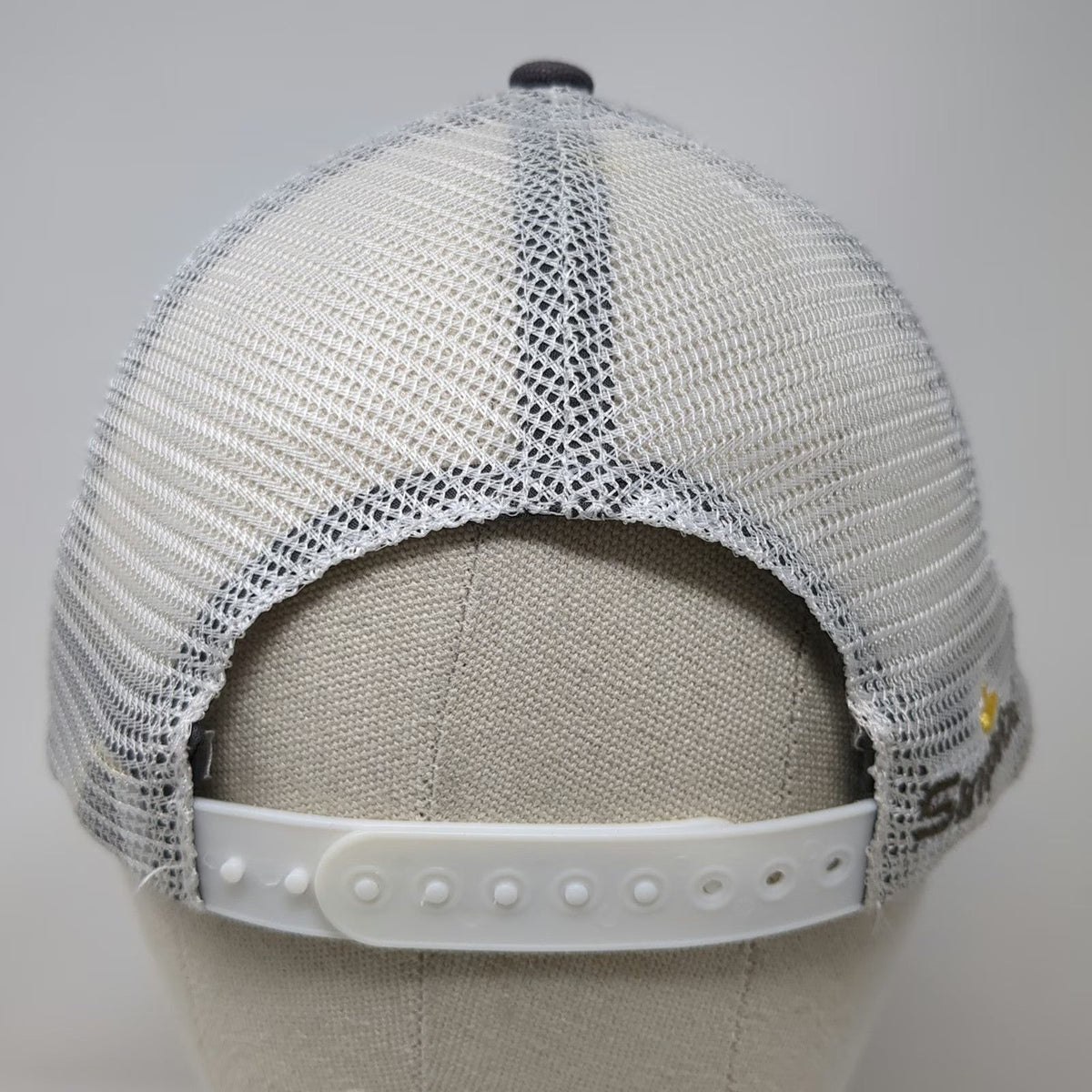 K-Products Trucker Hat Black Brown White Yellow One Size Simplot Mesh Back