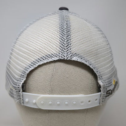 K-Products Trucker Hat Black Brown White Yellow One Size Simplot Mesh Back