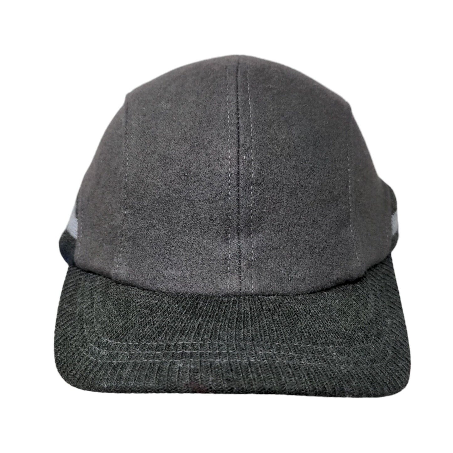 Unbranded Fitted Hat Gray One Size Striped Trim Blank Outdoor