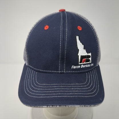 Farm Bureau Ins Snapback Trucker Hat Blue OS Adjustable Mesh Back Buck's Bags