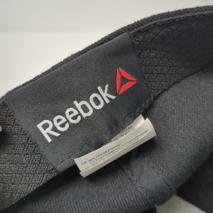 Reebok Baseball Cap Black Size XL UFC Octagon Stretch Fit Marbled Brim Hat