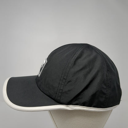 FILA Sport Strapback Hat Black One Size Adjustable Embroidered Polyester