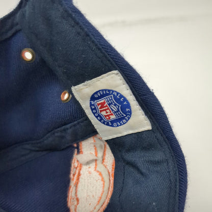 Denver Broncos NFL Reebok Blue Orange White One Size Embroidered Strapback Cap