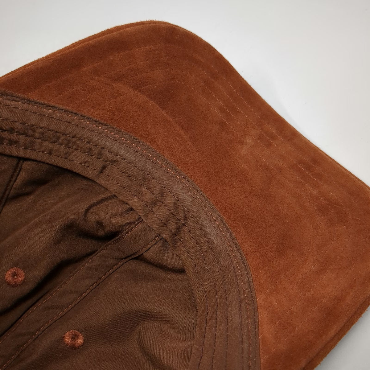 Banana Republic Baseball Cap Brown One Size Suede Goat Leather Adjustable Hat