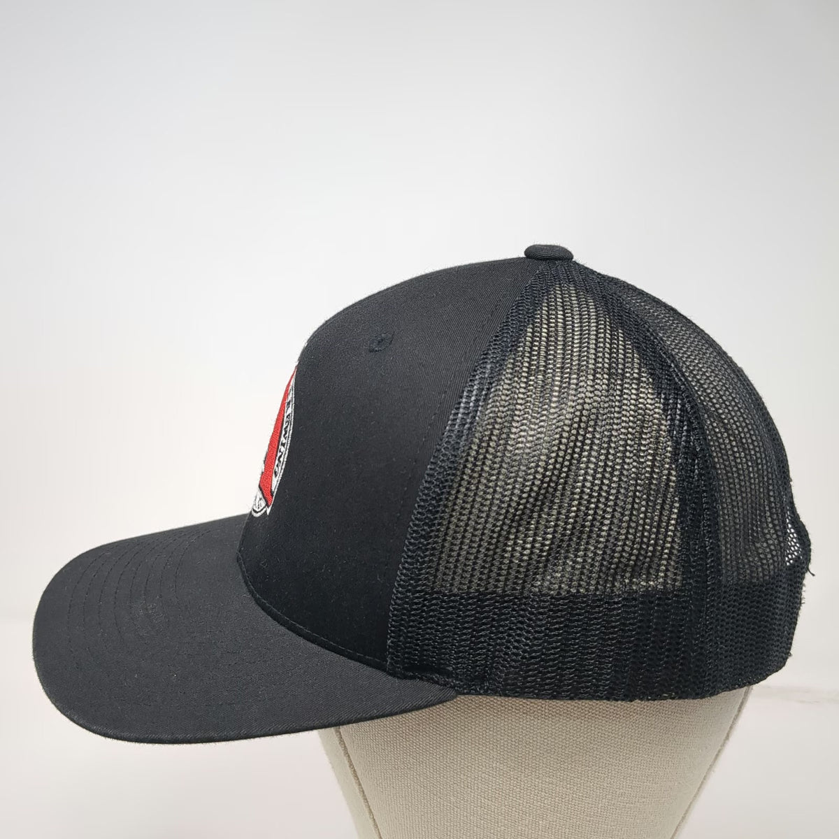 Yupoong Avery Brewing Boulder CO Trucker Hat Black One Size Mesh Back Snapback