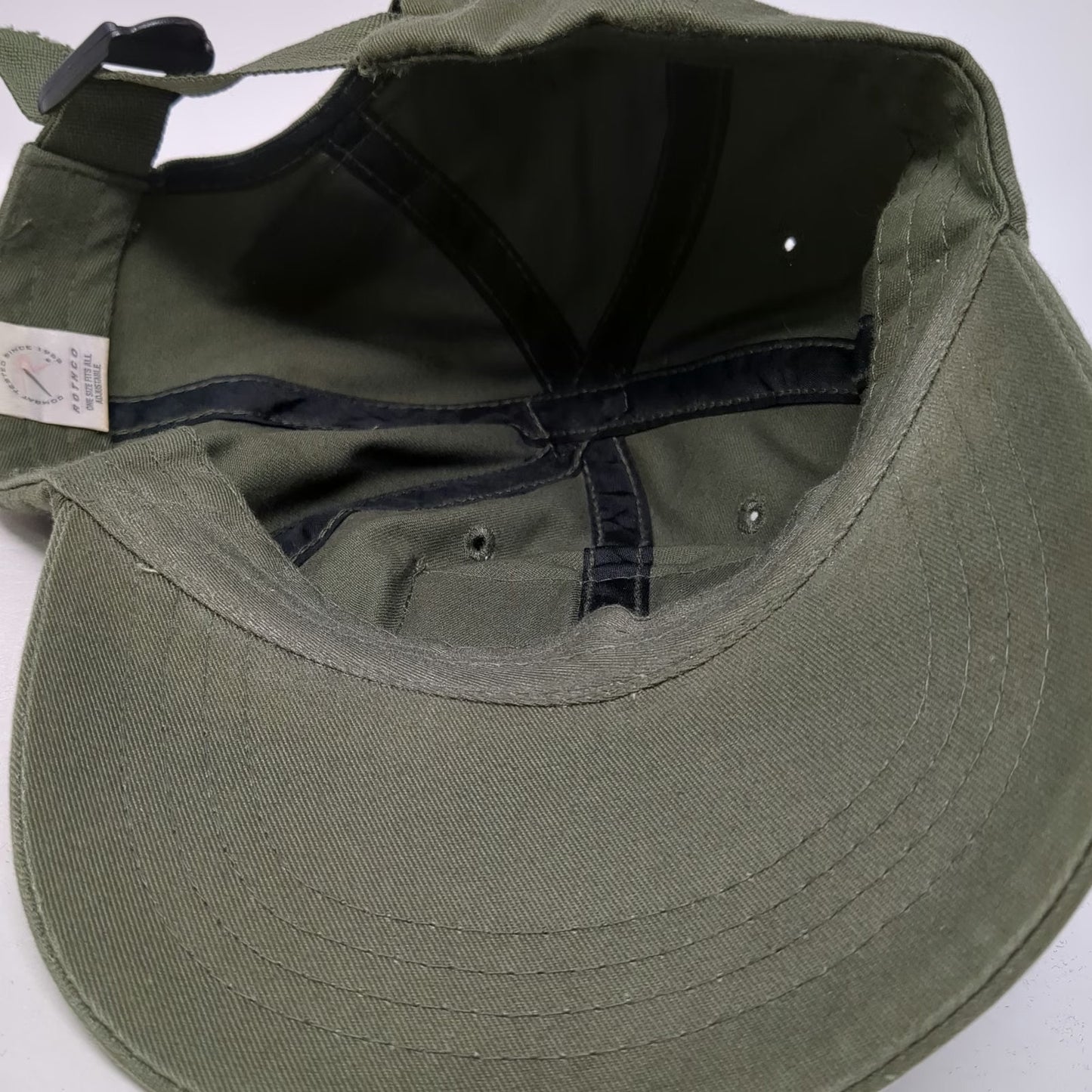 Rothco Tactical Baseball Cap Green One Size US American Flag Patch Slideback Hat