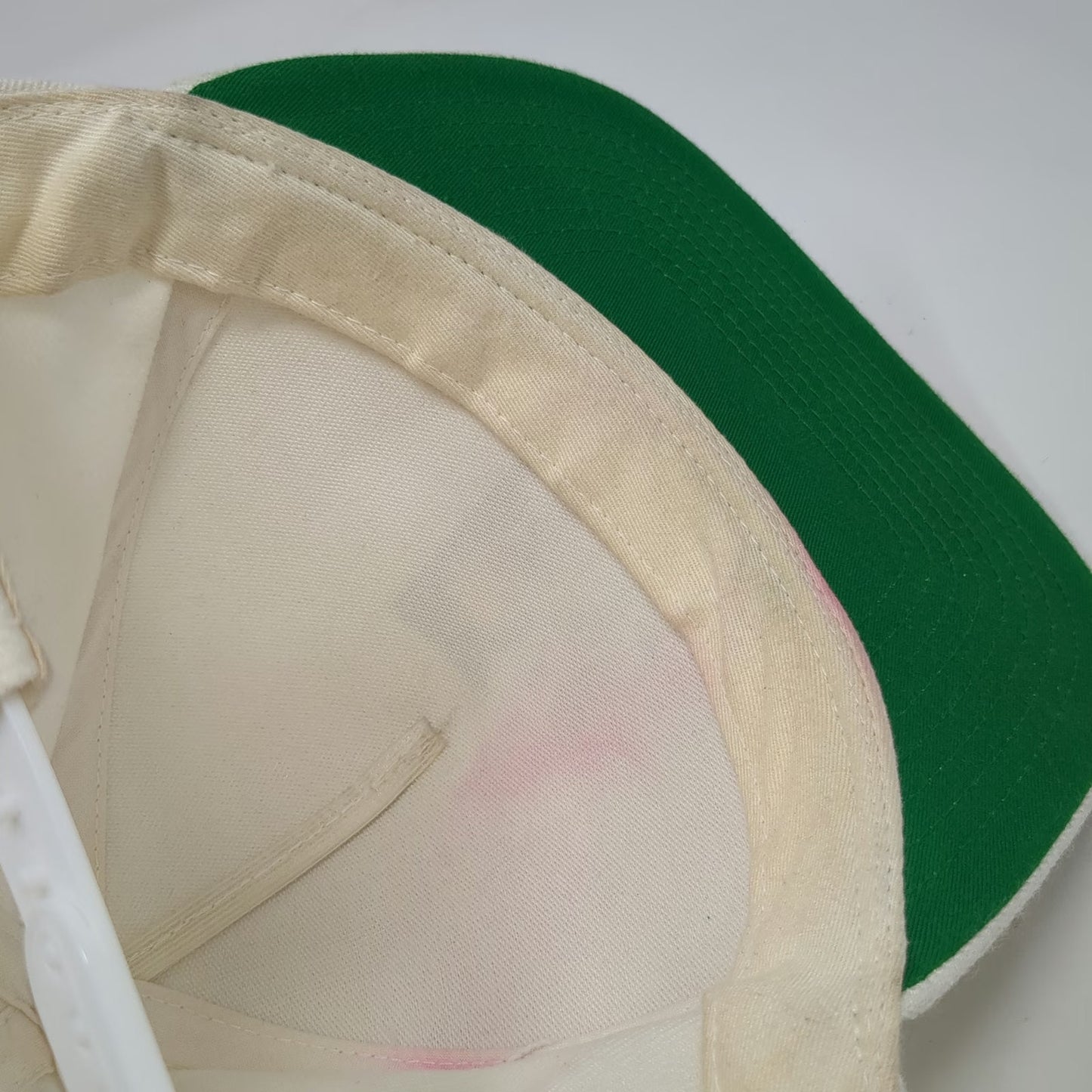 Yupoong 5 Panel White One Size Luffy Gear 5 Anime One Piece Green Underbrim Hat