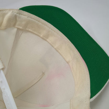 Yupoong 5 Panel White One Size Luffy Gear 5 Anime One Piece Green Underbrim Hat