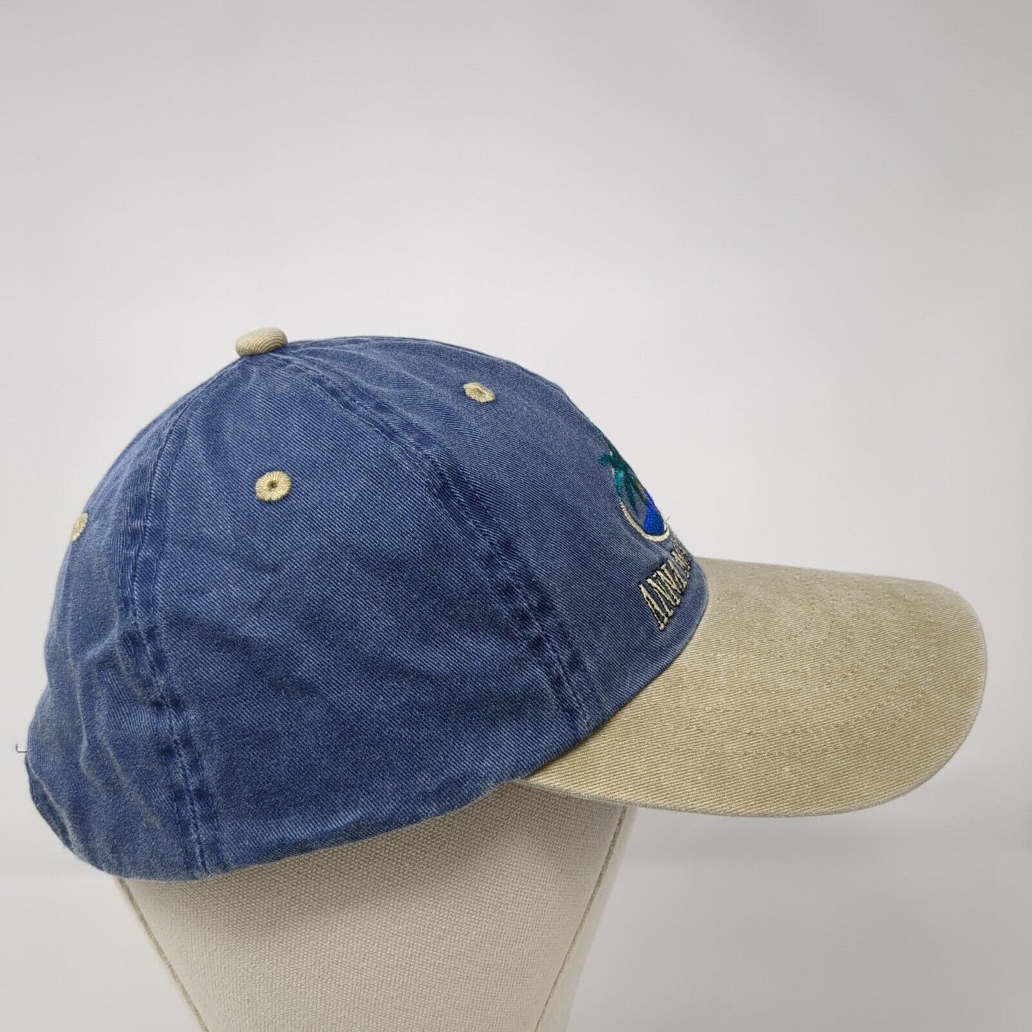 Anna Maria Island Strapback Hat Multi One Size Adjustable Embroidered 6 Panel