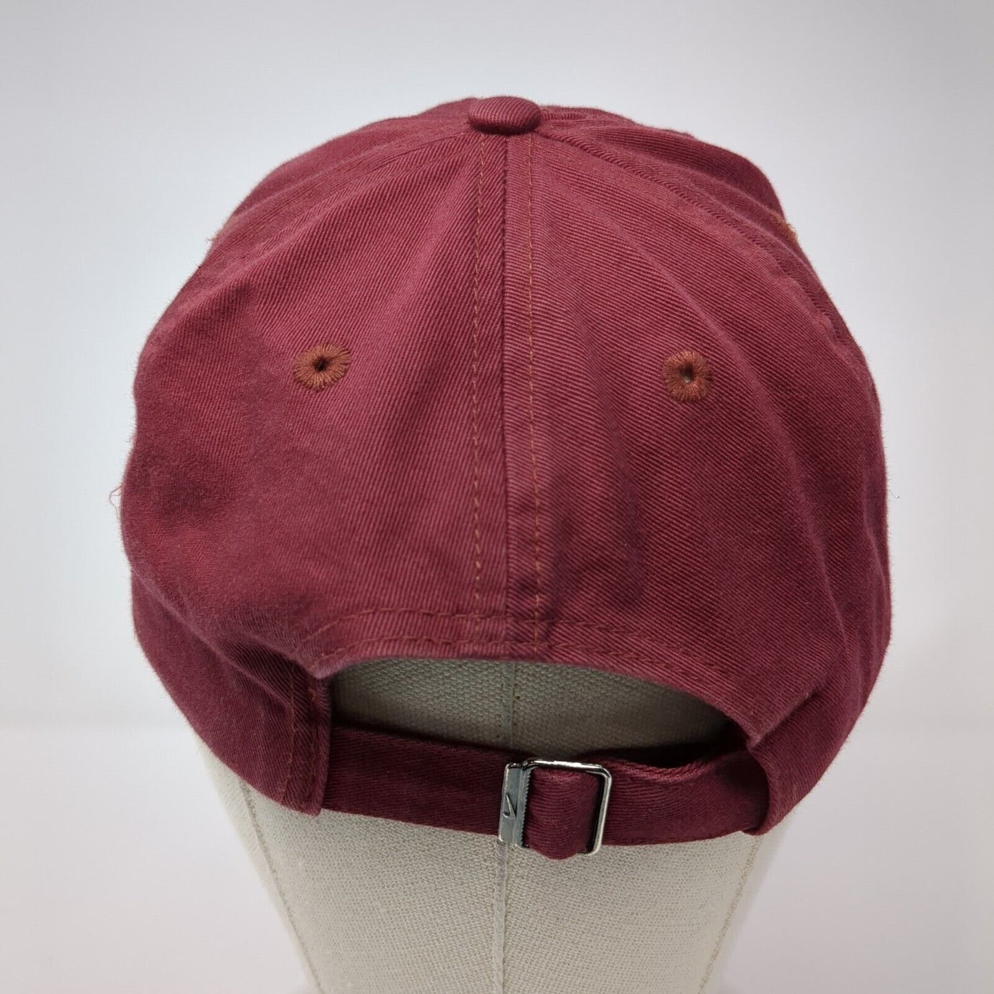 Nike Slideback Hat Red One Size Adjustable Embroidered Swoosh 6 Panel