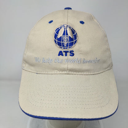 ATS We Help The World Breathe Strapback Hat Tan OSFA Adjustable Hit Wear