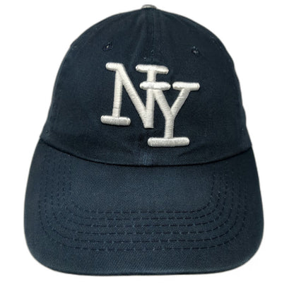 Zephyr Baseball Cap Blue One Size Embroidered NY New York Hat Slideback
