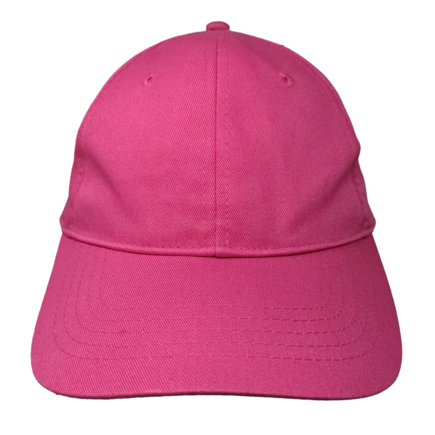 Unbranded Strapback Hat Pink OSFM Adjustable Outdoor 6 Panel Blank