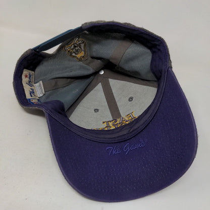 The Game Men's Snapback Hat Gray OSFM East Carolina Pirates Embroidered Logo