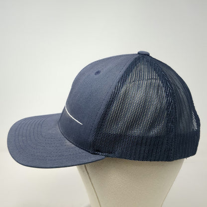 Yupoong Trucker Hat Blue One Size White Iguana Mesh Snapback Baseball Cap