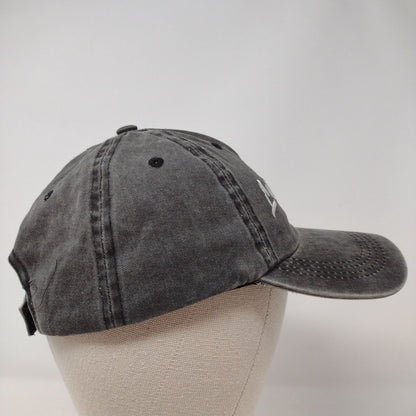 Los Angeles Strapback Hat Gray One Size Embroidered Adjustable Solid