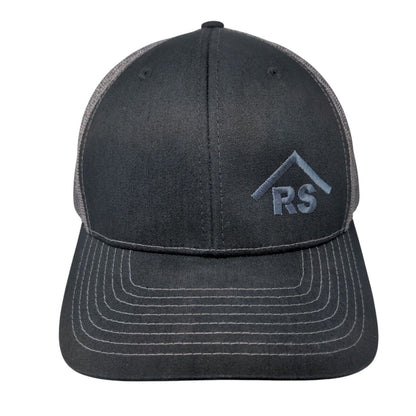 RS Rim Station Wyoming Snapback Trucker Hat Black OSFA Mesh Back Richardson