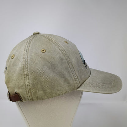 Adams Baseball Cap Beige One Size NH Audubon Volunteer Loon Bird Strapback Hat