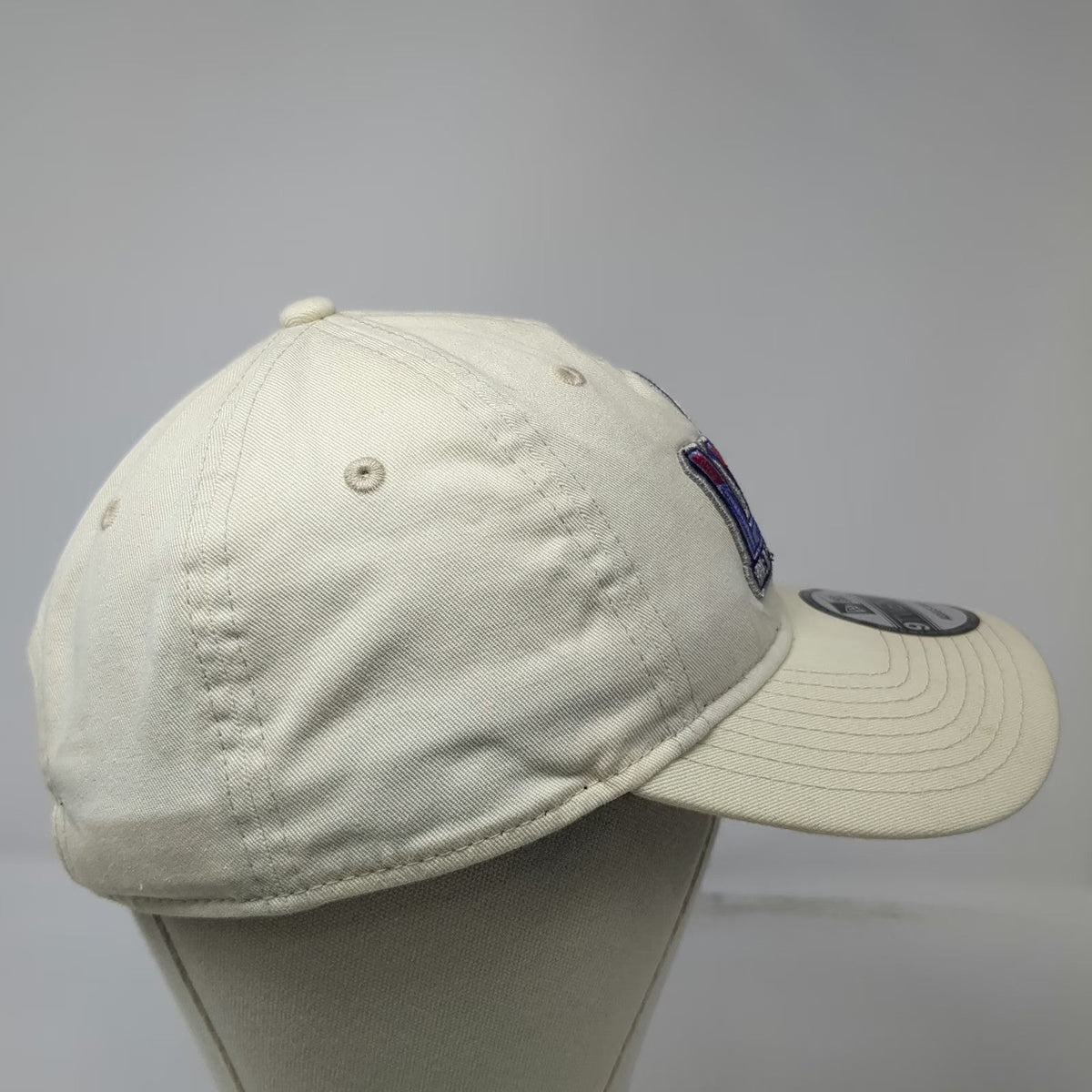 New Era NFL Super Bowl LVIII 9TWENTY Hat Beige OSFM Cap Adjustable Silver Blue