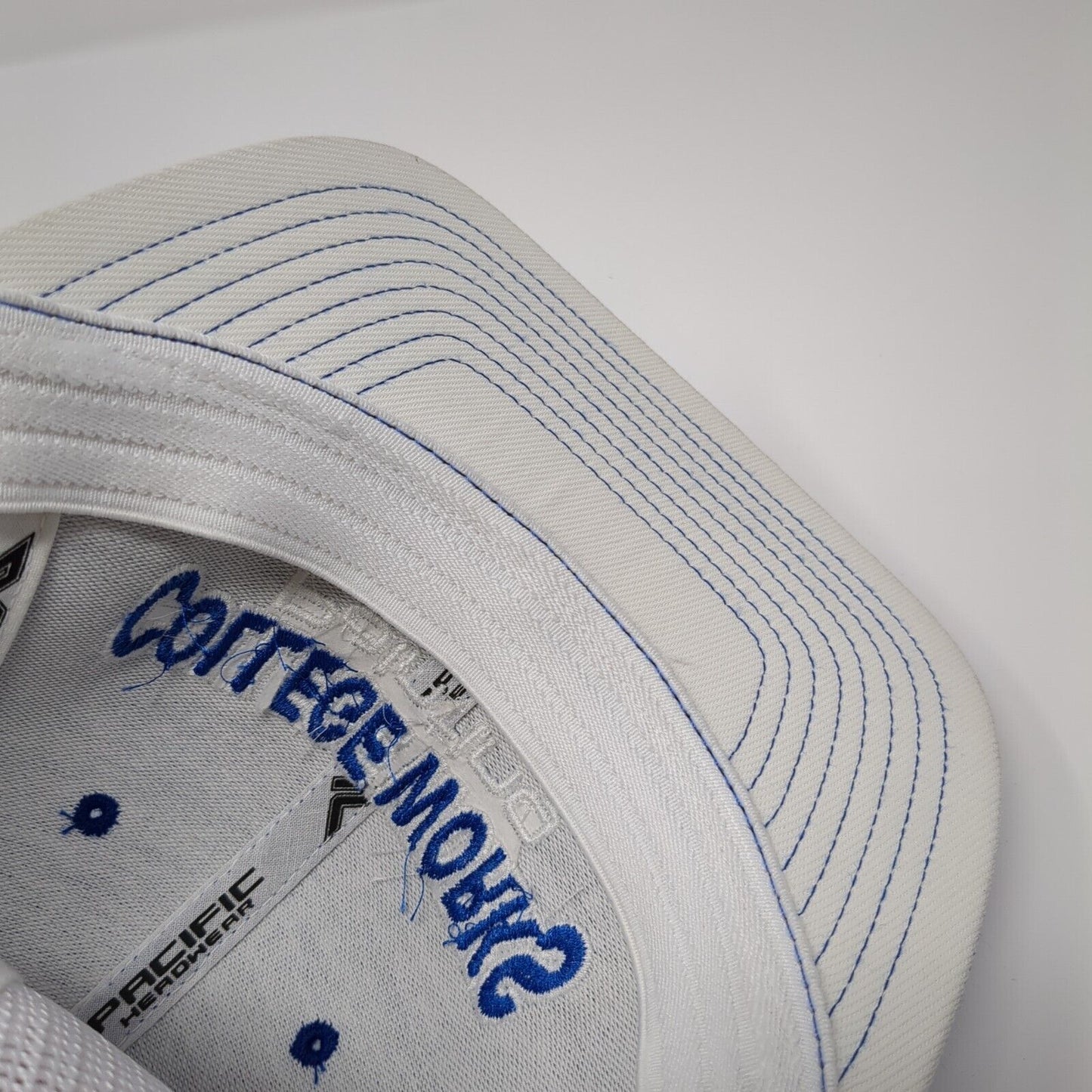 College Works Painting Fitted Trucker Hat Blue 6 7/8-7 3/8 Flexfit Mesh Back