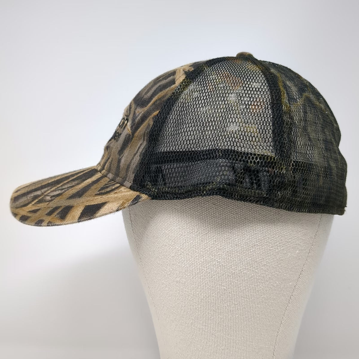 Mossy Oak Champion Technologies Baseball Cap Brown OSFM Mesh Camo Stretch Fit