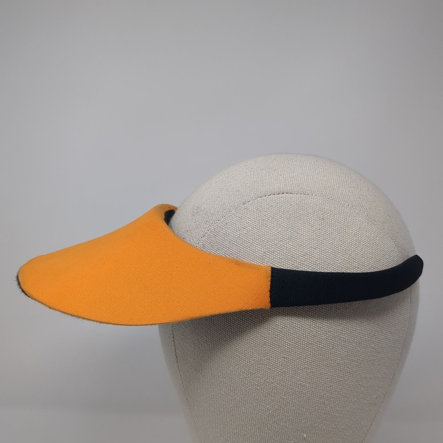 No Headache Sun Visor Hat Orange One Size Adjustable Lightweight Blank