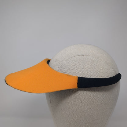 No Headache Sun Visor Hat Orange One Size Adjustable Lightweight Blank