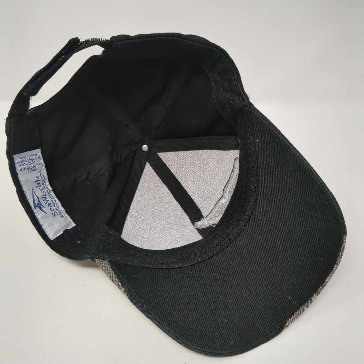 Sea World Adult Strapback Hat Multicolor One Size Adjustable Embroidered 6 Panel