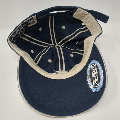 Red Ledges Slideback Baseball Cap Blue OS Adjustable Classic Cut Ahead Vintage