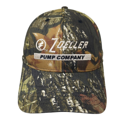 Zoeller Pump Company Strapback Hat Camo One Size Embroidered Hunting
