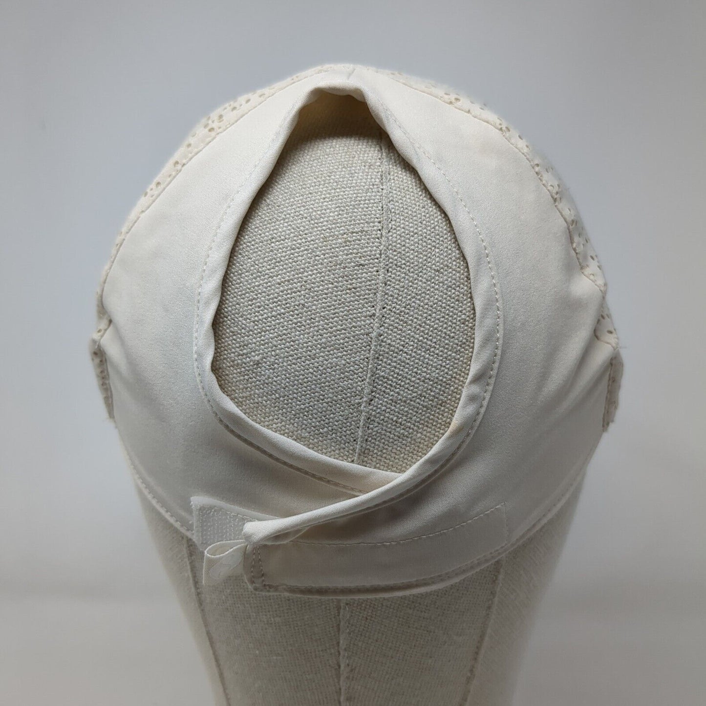 Layer Ponyback Strapback Hat Tan One Size Adjustable Breathable Blank 6 Panel