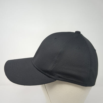 Unbranded Fitted Hat Black One Size Stretch Solid Vent Holes Blank