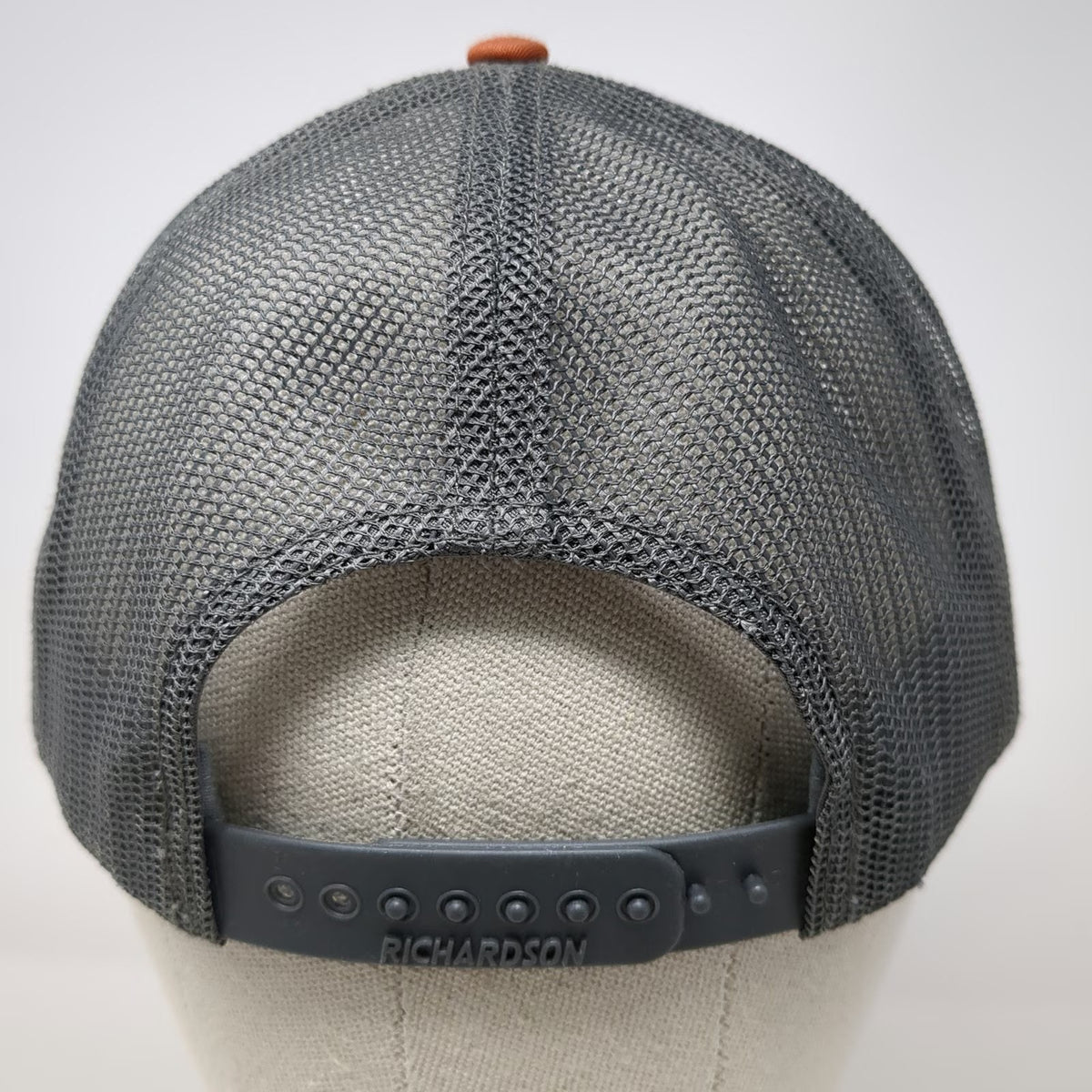 Richardson Trucker Hat Gray Orange One Size Genuine Feed & Supplements Snapback