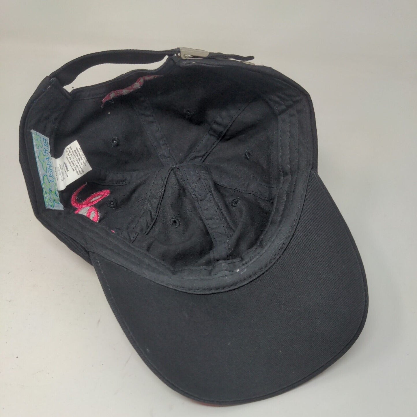 Cozumel Mexico Slideback Hat Black One Size Embroidered Usharis 6 Panel