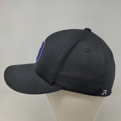 Richardson Men's Fitted Hat Black Size S-M Embroidered B Logo PTS 20