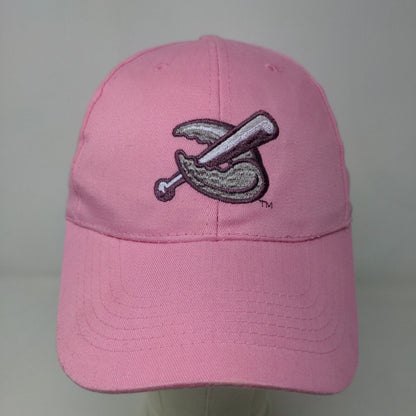 Unbranded Women's Strapback Hat Pink Size 58CM Embroidered Crab Claw Bat Logo