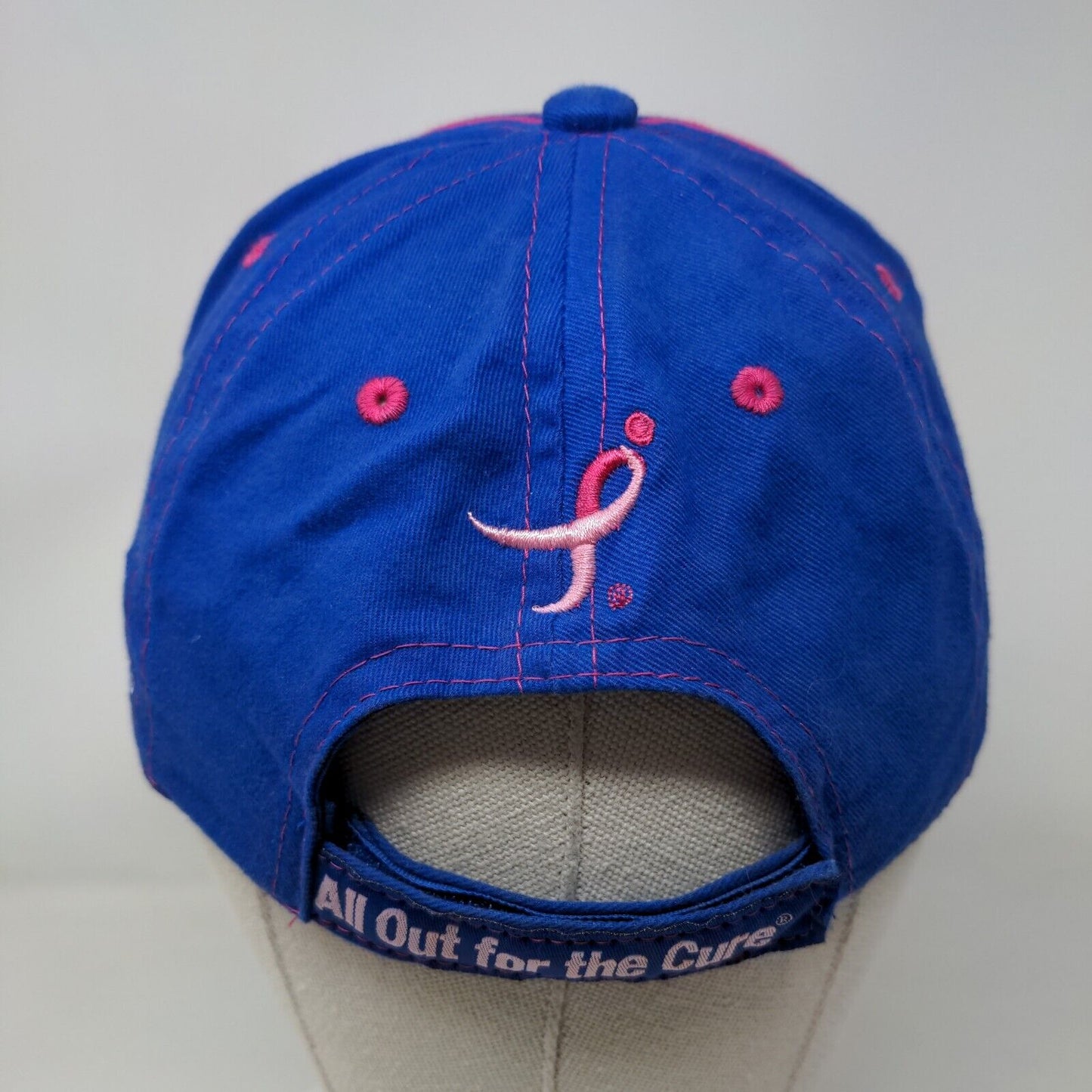 NAPA Racing Martin Truex #56 Ron Capps #28 Blue Pink Strapback Hat Breast Cancer