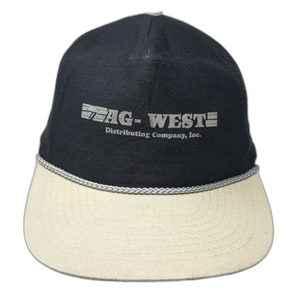 Mohr's 5 Panel Black One Size AG-WEST Distributing Company Rope Snapback Hat