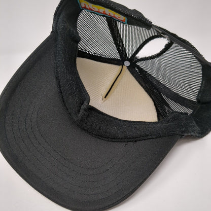 Redfish nbrhd Snapback Trucker Hat Black One Size Adjustable Mesh Back Rope