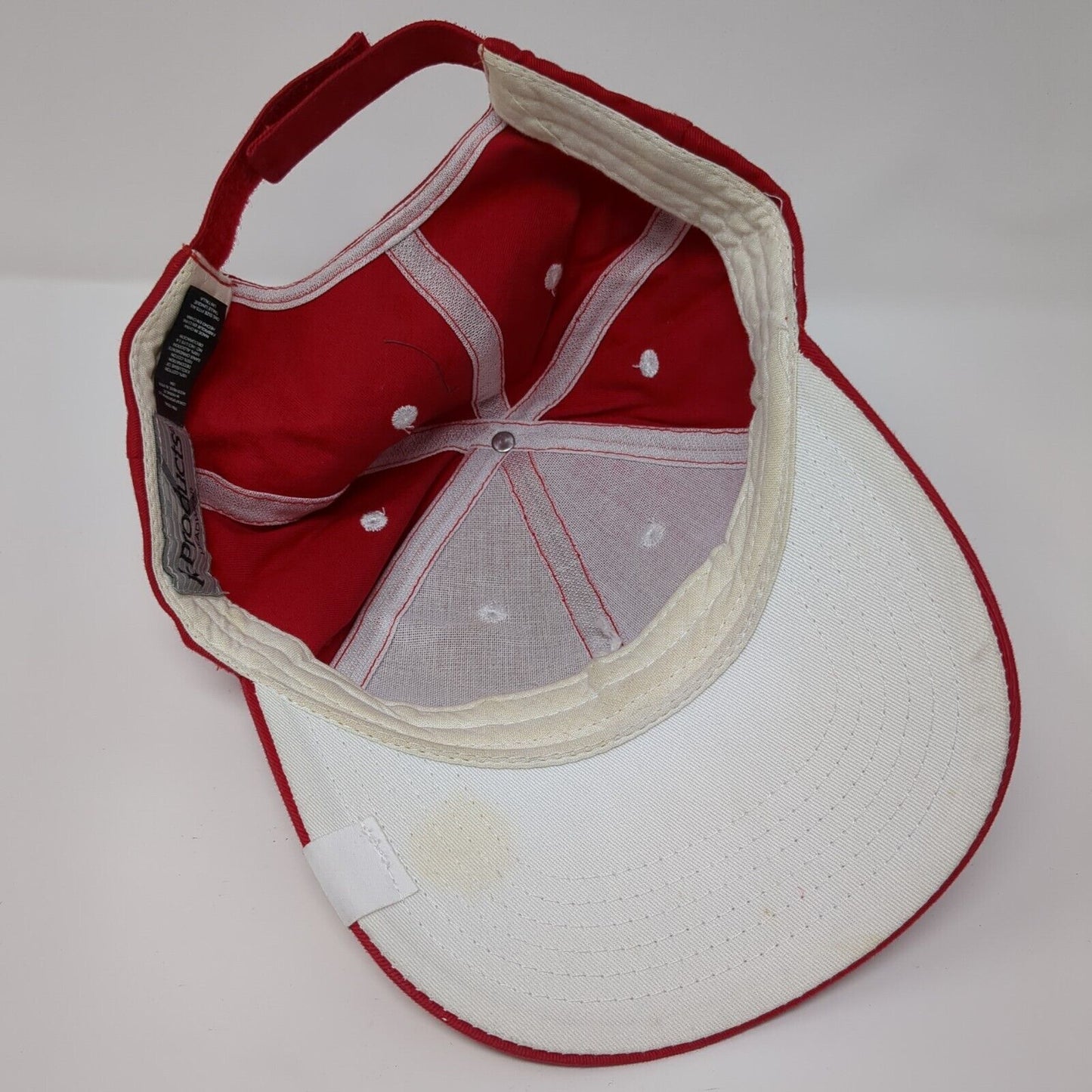 Budweiser Strapback Hat Red OSFA Adjustable Embroidered K-Products