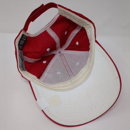 Budweiser Strapback Hat Red OSFA Adjustable Embroidered K-Products