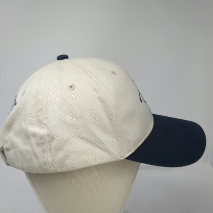 Play Big Golf Logo Beige Blue One Size Baseball Cap Hat Slideback Embroidered