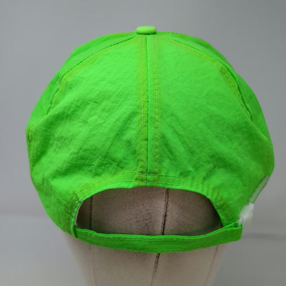 Nissin Cap Trucker Green Nylon Rope Heartbeat of America Chevy Logo Hat Vintage