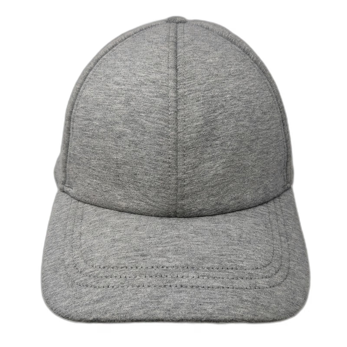 lululemon Baseball Cap Gray One Size Slideback Stretch Cotton Blend Logo Hat