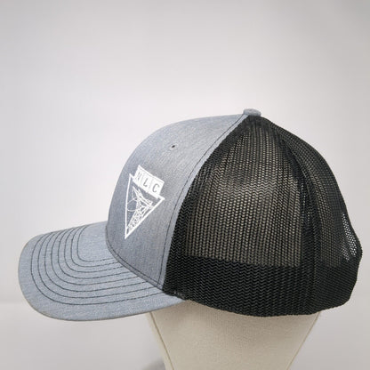 NLC Lineman.Edu Snapback Trucker Hat Gray OS Adjustable Mesh Back Richardson