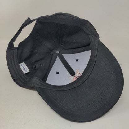 Indianapolis Indians Mens Strapback Hat Black Adjustable Embroidered Logo Cotton