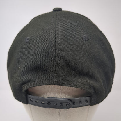 RH Snapback Hat Black One Size Adjustable Embroidered New Era 6 Panel